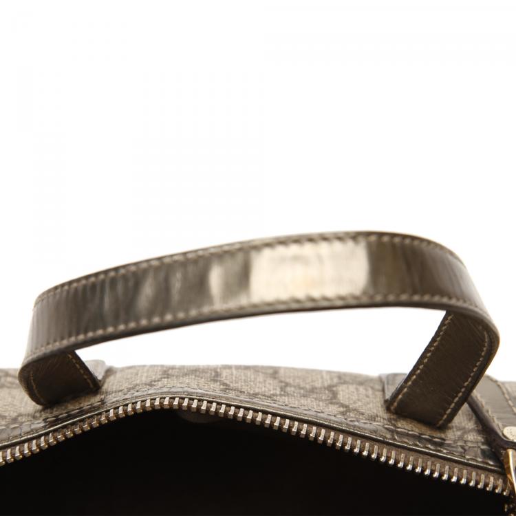 مملوكة مسبقًا Gucci Brown GG Supreme Canvas And Leather Joy Boston Bag