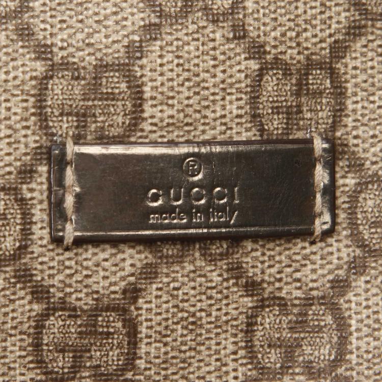 مملوكة مسبقًا Gucci Brown GG Supreme Canvas And Leather Joy Boston Bag