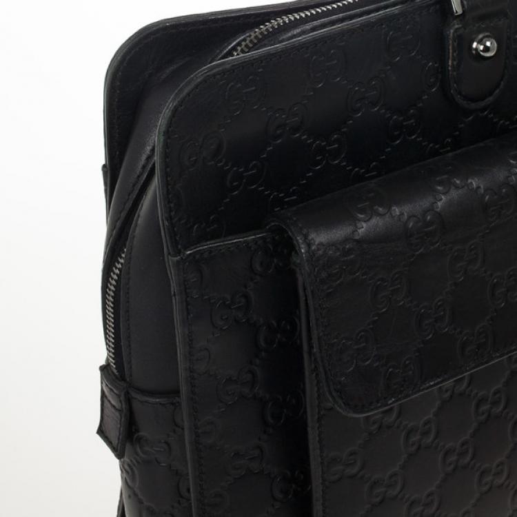Pre Owned Gucci Guccissima Briefcase with Laptop Compartment 