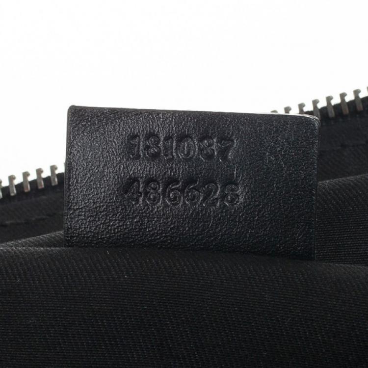Pre Owned Gucci Guccissima Briefcase with Laptop Compartment 