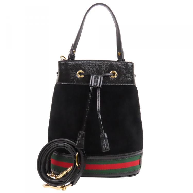 gucci black bucket bag