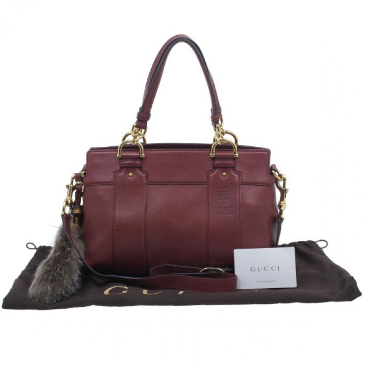 burgundy gucci purse