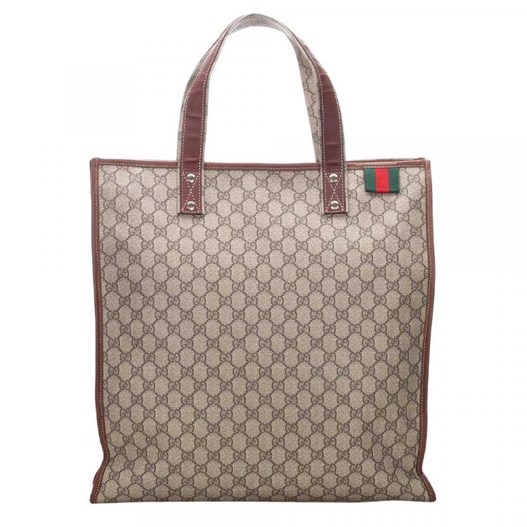 gucci large gg supreme canvas tote