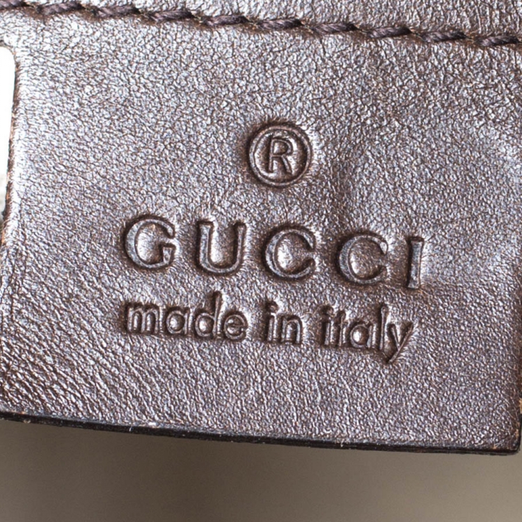 Pre Owned Gucci Beige/Brown GG Canvas and Leather Medium Joy Boston Bag