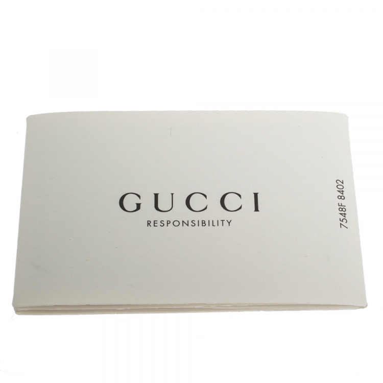 Pre Owned Gucci Black Matelasse Leather GG Marmont Card Case