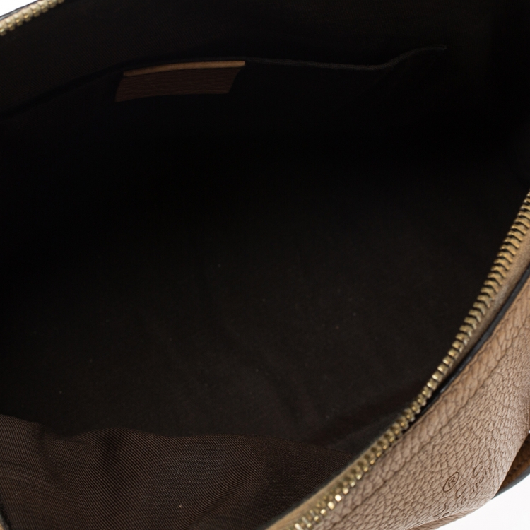 Pre Owned Gucci Tan Leather Mini Dome Satchel