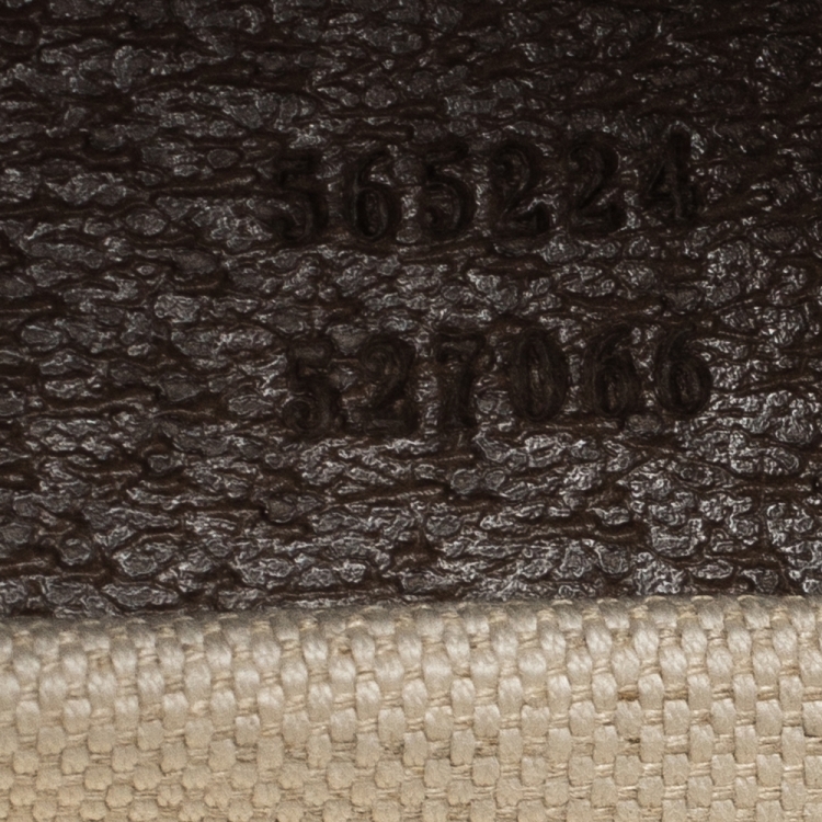 Pre Owned Gucci Brown/Beige GG Supreme Canvas and Leather Ophidia Duffel Bag