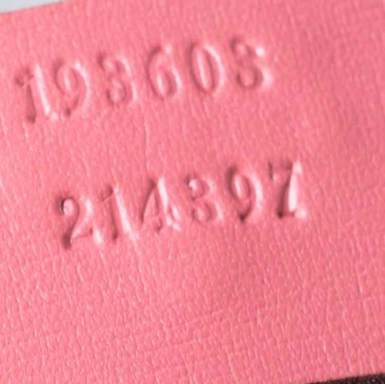 Pre Owned Gucci Pink/Beige GG Supreme Canvas and Leather Medium Joy Boston Bag