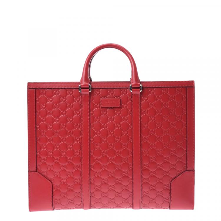 gucci signature leather tote