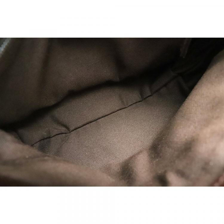 Pre Owned Gucci Beige/Brown GG Canvas Leather Belt Bag