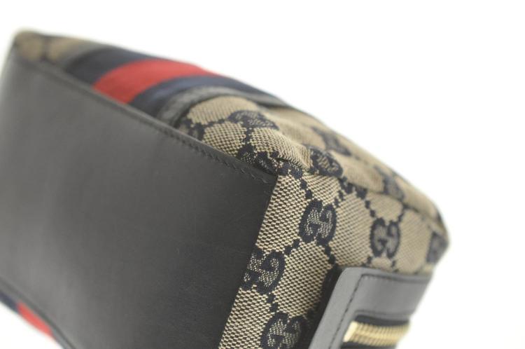 Pre Owned Gucci Beige/Brown GG Canvas Vintage Pouch