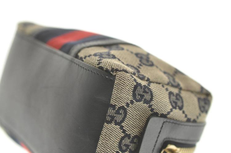 Pre Owned Gucci Beige/Brown GG Canvas Vintage Pouch