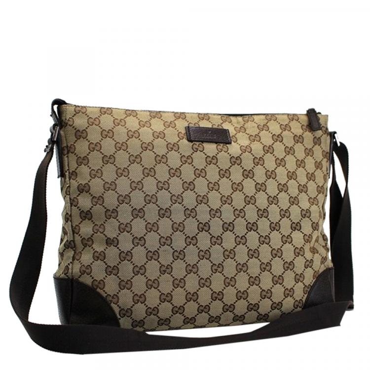 gucci gg canvas shoulder bag