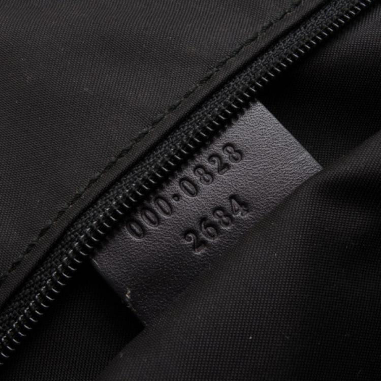 Pre Owned Gucci Black Leather Bamboo Top Handle Boston Bag