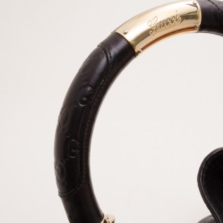 مملوكة مسبقًا Gucci Black Leather Indy Top Handle Bag