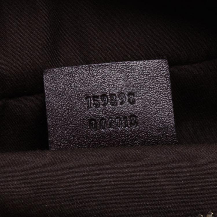 Pre Owned Gucci Monogram Wave Medium Boston Bag