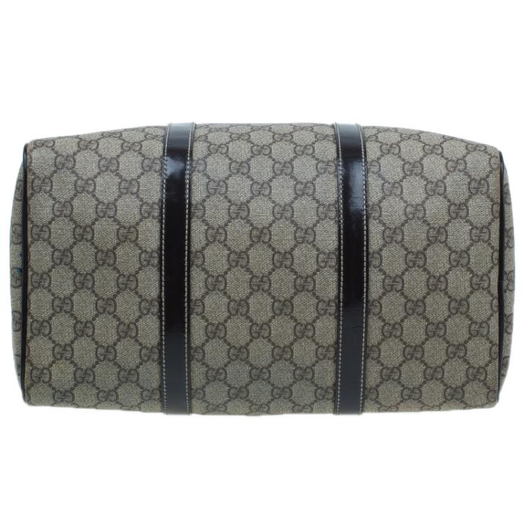 Pre Owned Gucci Beige Guccissima Coated Canvas Medium Joy Boston Bag