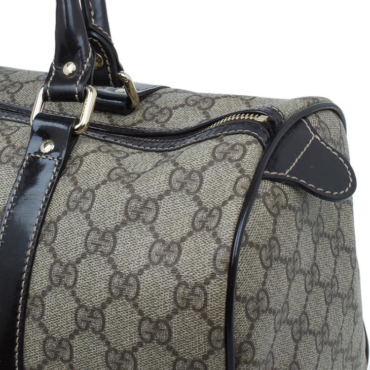 Pre Owned Gucci Beige Guccissima Coated Canvas Medium Joy Boston Bag