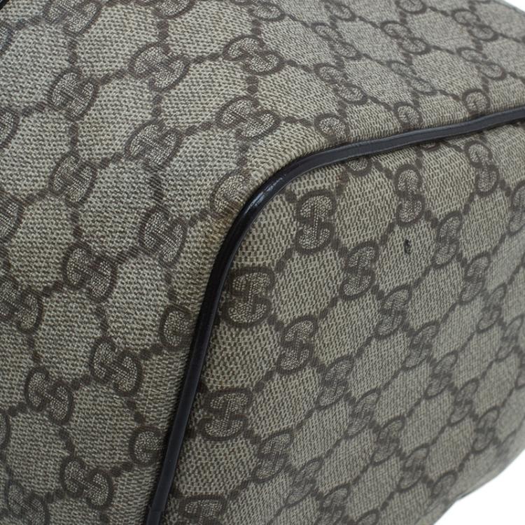 Pre Owned Gucci Beige Guccissima Coated Canvas Medium Joy Boston Bag