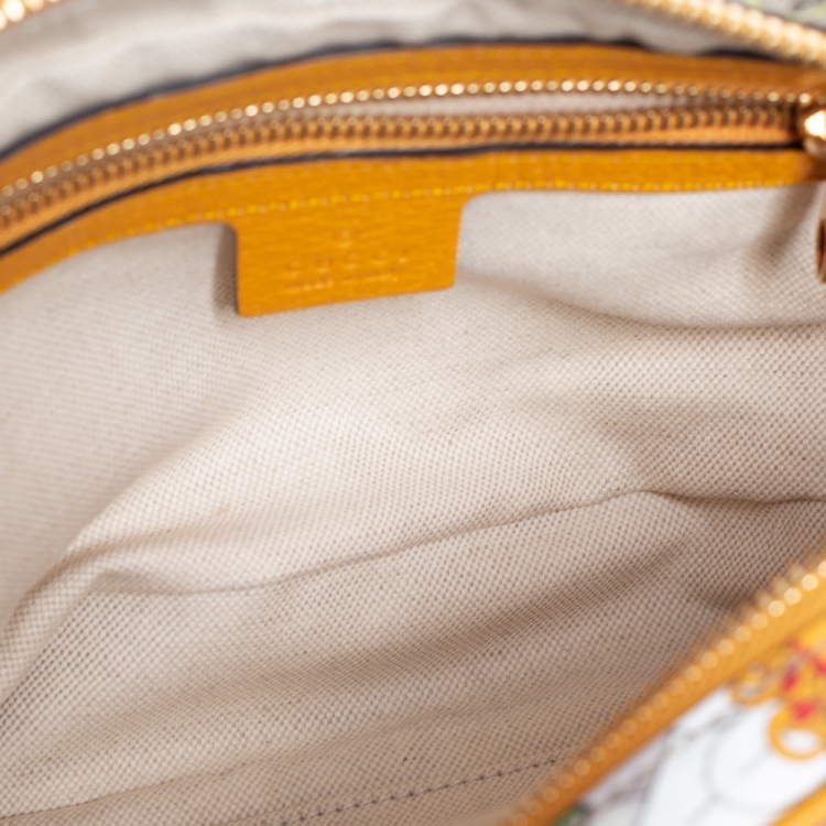 Pre Owned Gucci Multicolor Flora GG Supreme Coated Canvas and Leather Ophidia Belt Bag