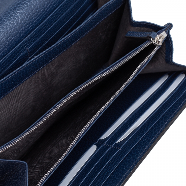 Pre Owned Gucci Blue Leather Dionysus Wallet On Chain