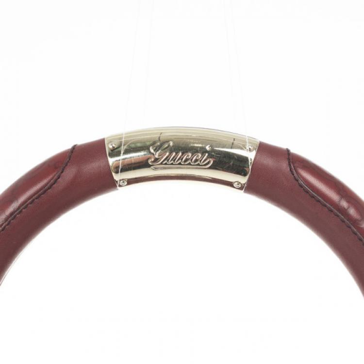 مملوكة مسبقًا Gucci Red Guccissima Leather Medium Babouska Indy Top Handle Bag