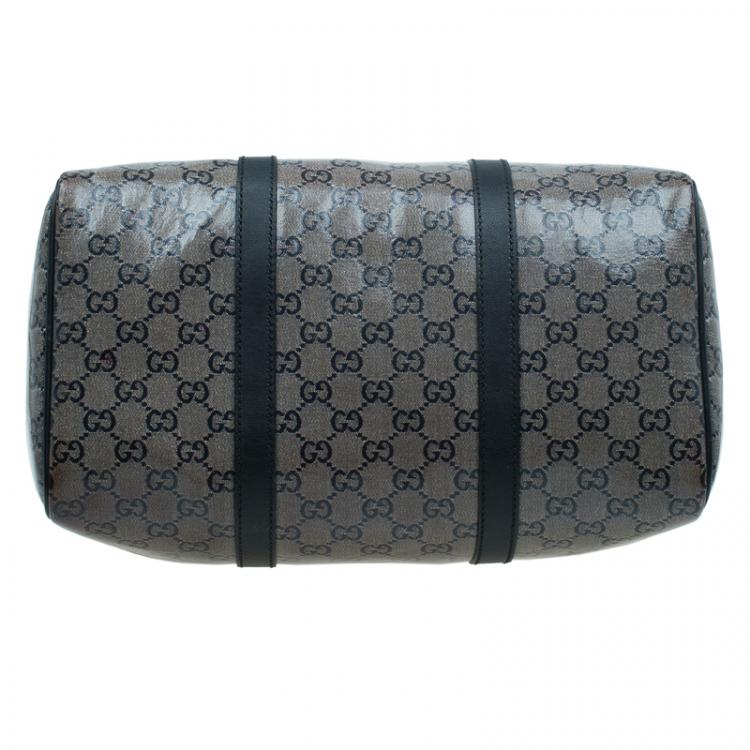 Pre Owned Gucci Black GG Crystal Coated Canvas Medium Joy Boston Bag