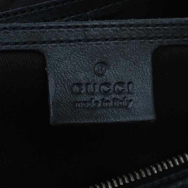 Pre Owned Gucci Black GG Crystal Coated Canvas Medium Joy Boston Bag