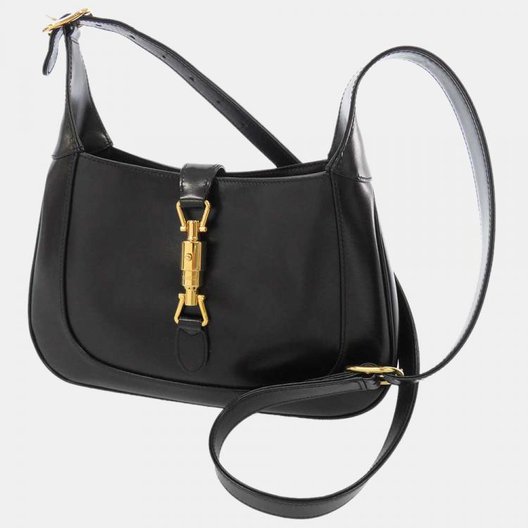 Gucci Black Leather Jackie Shoulder Bag Gucci TLC