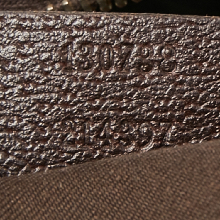 Pre Owned Gucci Beige/Brown GG Canvas and Leather Medium Abbey D-Ring Hobo