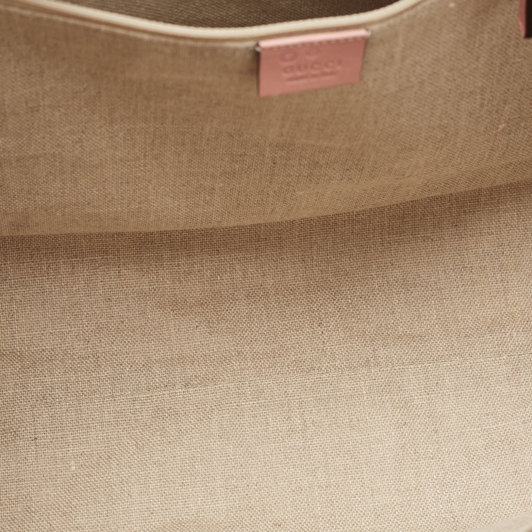 Pre Owned Gucci Pink Microguccissima Leather Large Joy Shopper Tote