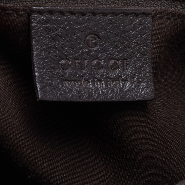 Pre Owned Gucci Beige/Brown GG Canvas and Leather Medium New Ladies Web Hobo