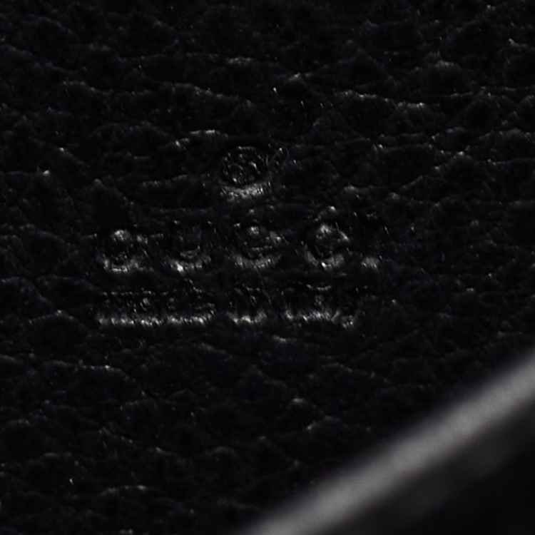 Pre Owned Gucci Black Leather Dionysus Wallet On Chain