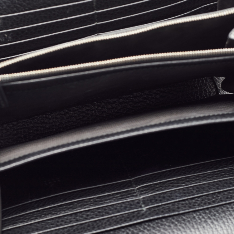 Pre Owned Gucci Black Leather Dionysus Wallet On Chain