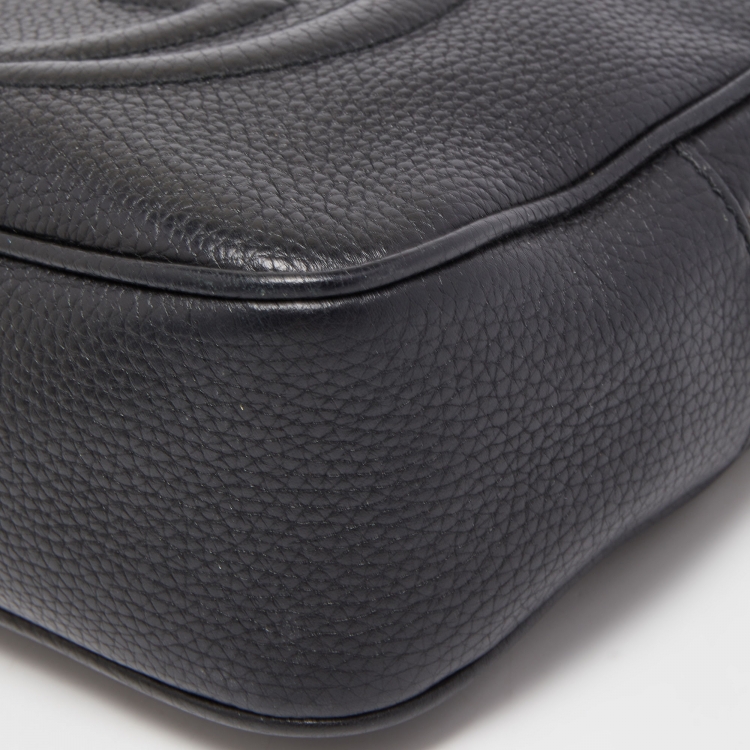 Pre Owned Gucci Black Leather Small Soho Disco Crossbody Bag