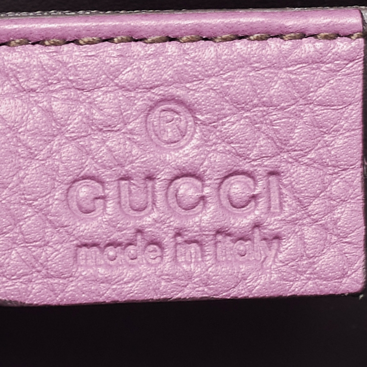 مملوكة مسبقًا Gucci Magenta Leather Miss Bamboo Tassel Chain Bag