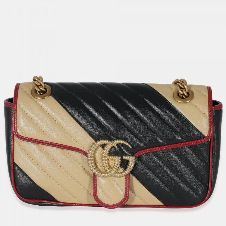 Vintage GUCCI Black Exotic Leather Box Shoulder Bag For Sale at