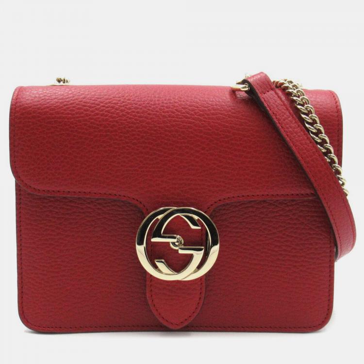 Red Gucci Interlocking G Dollar Crossbody