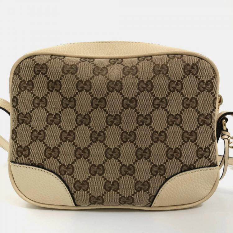 Gucci Bree Hobo Bag GG Brown in Canvas with Silver-tone - US