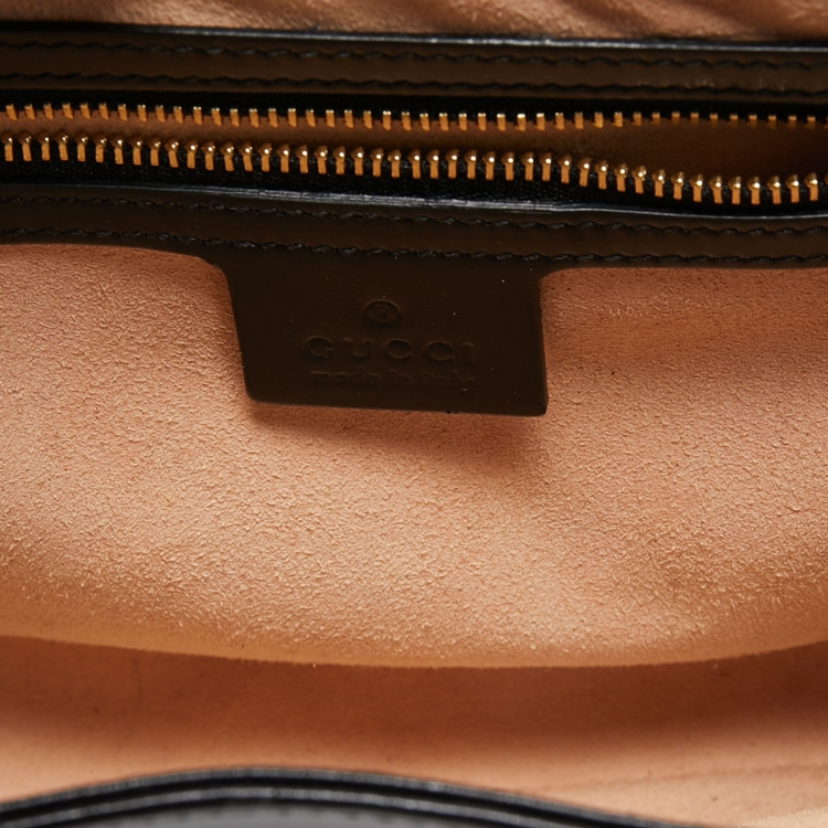 Pre Owned Gucci Black Leather Small Jackie 1961 Hobo