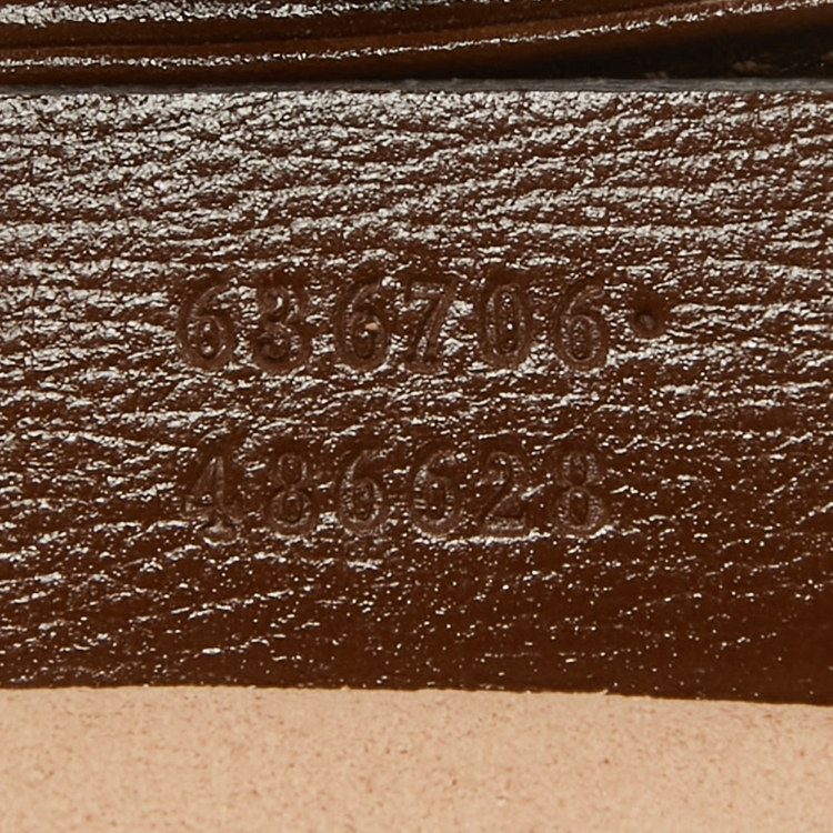Pre Owned Gucci Brown/Beige GG Supreme Canvas and Leather Small  Jackie 1961 Hobo