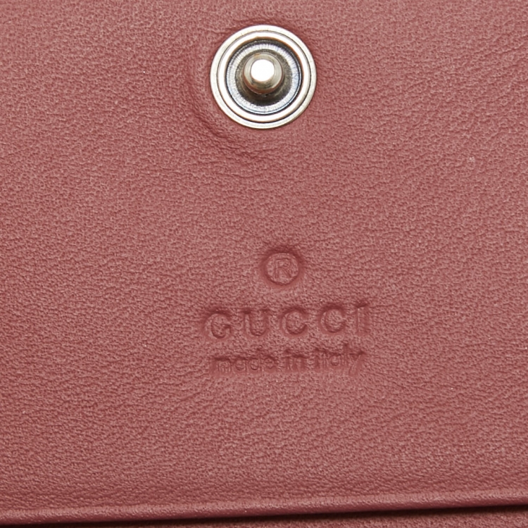 Pre Owned Gucci Multicolor GG Supreme Blooms Canvas Card Holder