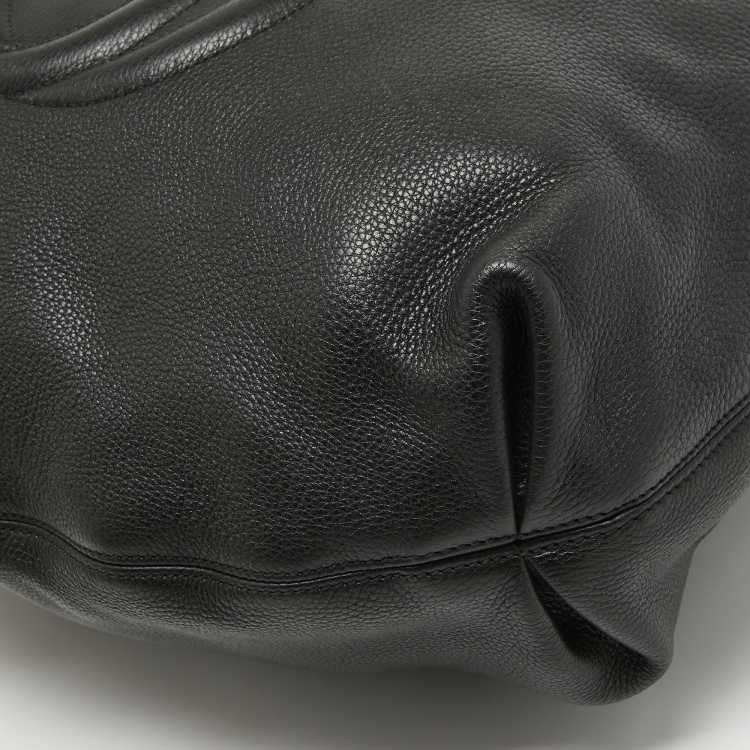 Pre Owned Gucci Black Leather Soho Disco Hobo