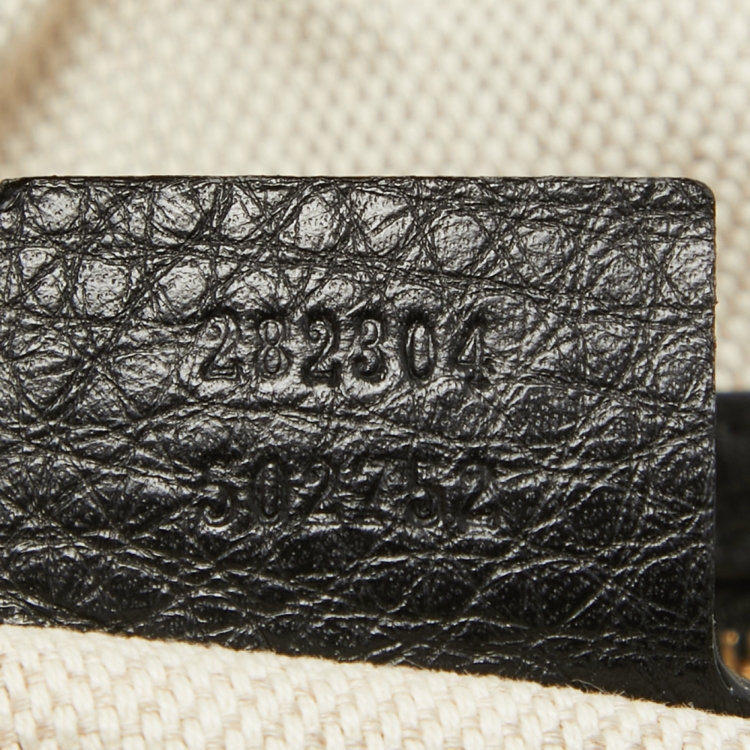 Pre Owned Gucci Black Leather Soho Disco Hobo