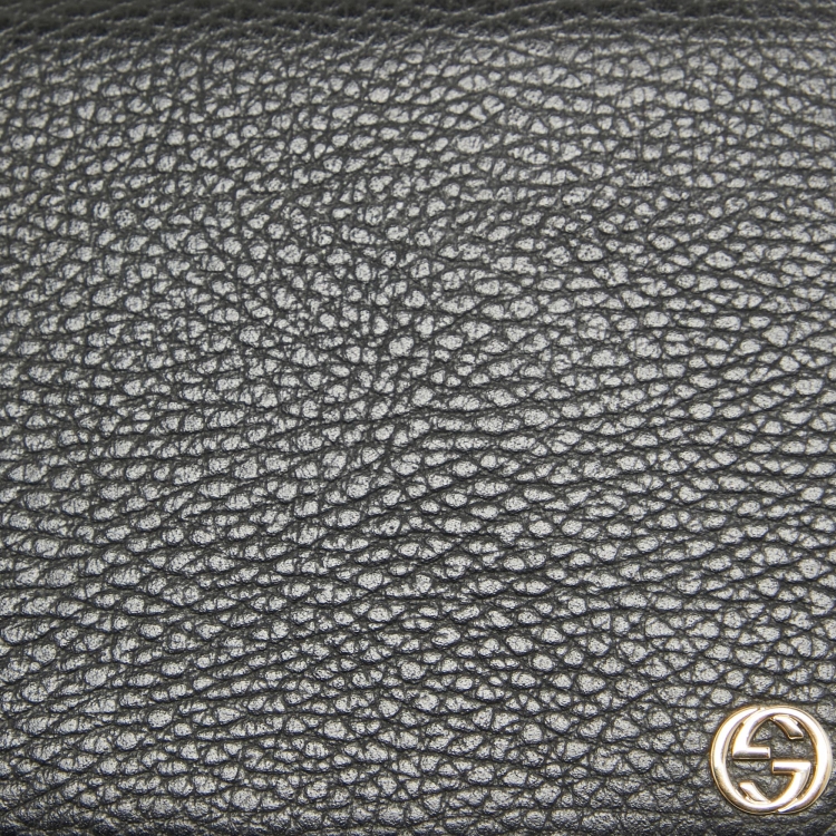 Pre Owned Gucci Black Leather Betty Wallet on Chain 