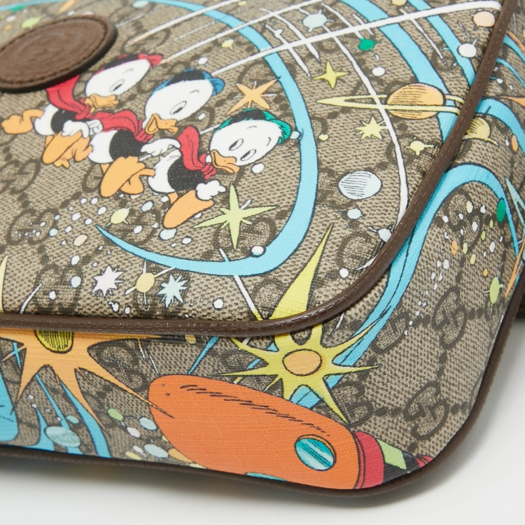 Pre Owned Gucci x Disney GG Supreme Canvas Donald Duck Waist Bag