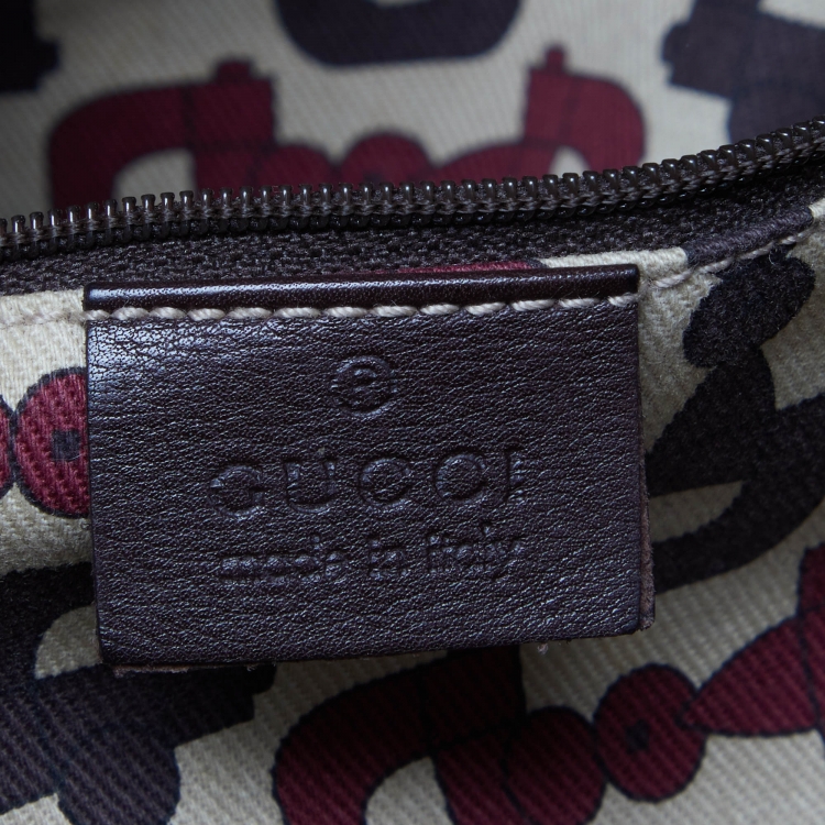 مملوكة مسبقًا Gucci Brown Guccissima Leather D Ring Tote
