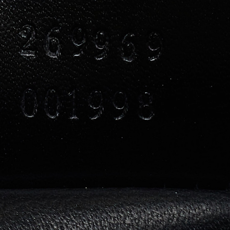 Pre Owned Gucci Black Snakeskin Mini Bamboo Night Evening Bag