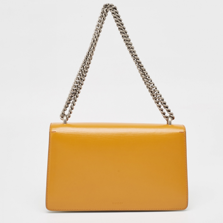 Pre Owned Gucci Tricolor Leather Small Dionysus Shoulder Bag