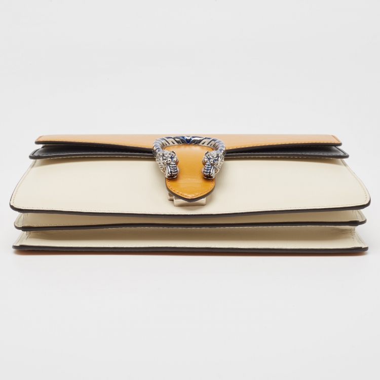 Pre Owned Gucci Tricolor Leather Small Dionysus Shoulder Bag